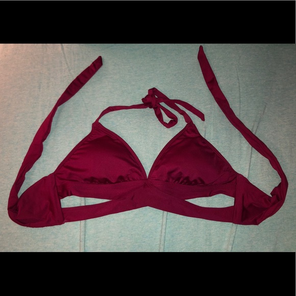 Maroon bathing suit - Picture 3 of 4